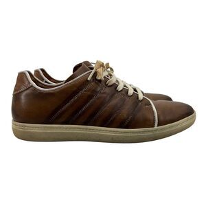 Gommus Mens 11.5 Shoes Brown Leather Balboa Dress Sneaker Lace Up Made In Spain